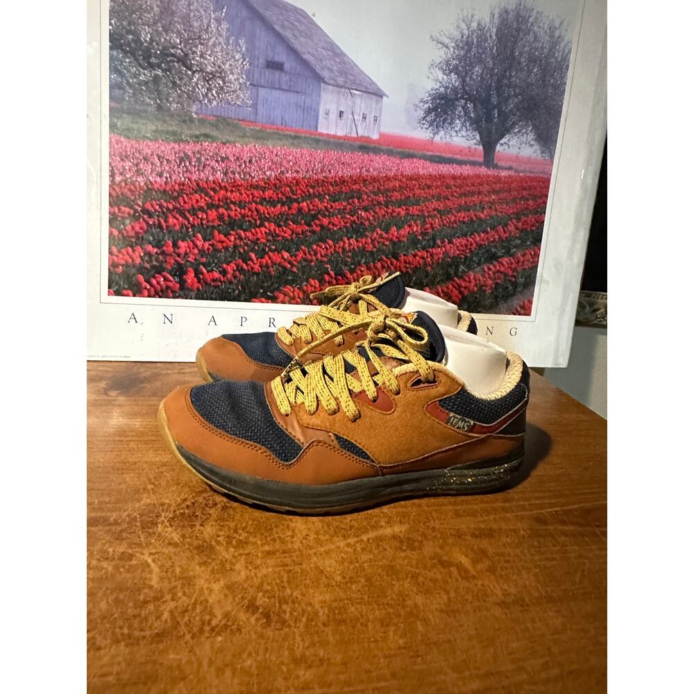 Lems Trailhead Sequoia Mountain to Town Navy Brown Sneakers Women's 8 B